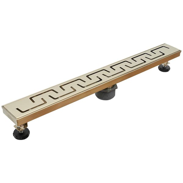 HOMEMYSTIQUE Standard Bathroom Vanity Sink Pop Up Drain with Overflow in Brushed Gold