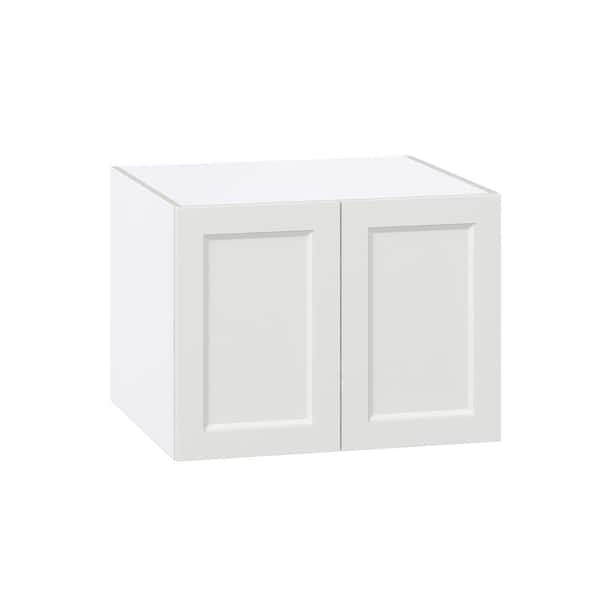 J COLLECTION Laramie 27 in. W x 24 in. D x 20 in. H Assembled Wall Bridge Kitchen Cabinet in Painted Bright White