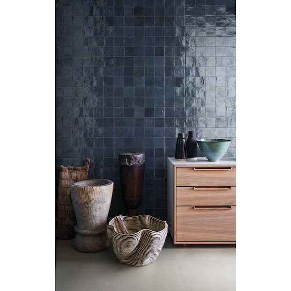 Zellige Neo China Glossy 4 in. x 4 in. Glazed Ceramic Undulated Wall Tile (7.98 sq. ft./case)