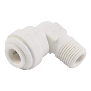 1/4 in. O.D. Push-to-Connect x 1/8 in. MIP NPTF Polypropylene 90° Elbow Adapter Fitting