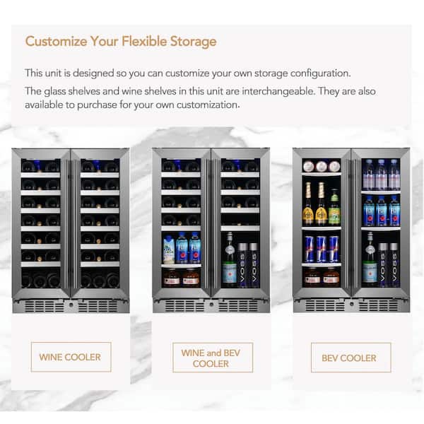 TITAN Transcend 24 in. 64 Can and 20-Bottle Seamless