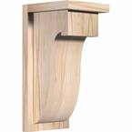 7-1/2 in. x 8 in. x 16 in. Douglas Fir Del Monte Smooth Corbel with Backplate