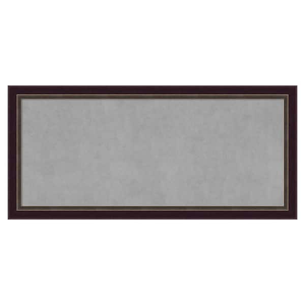 Amanti Art Signore Bronze 52 in. x 24 in Framed Magnetic Board