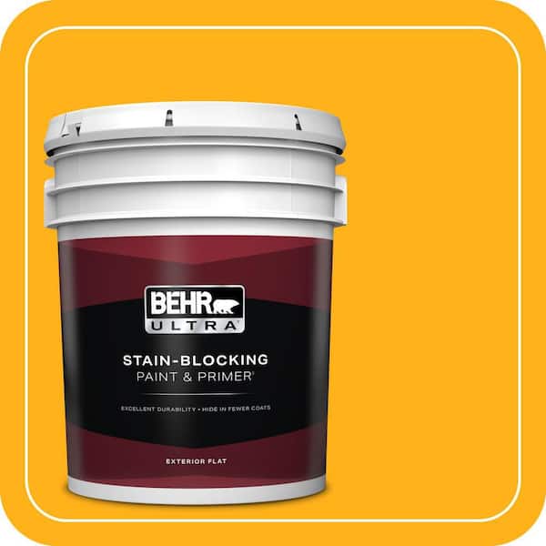 BEHR ULTRA 5 gal. #S-G-340 Sun Ray Flat Exterior Paint & Primer