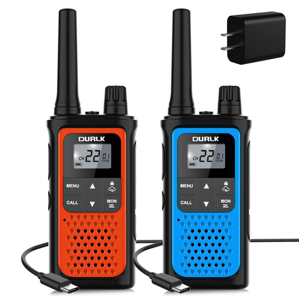Durable 5 Mile Range Rechargeable Waterproof Digital 2-Way Radio with Charger (2-Pack) price history on PriceWatchPro