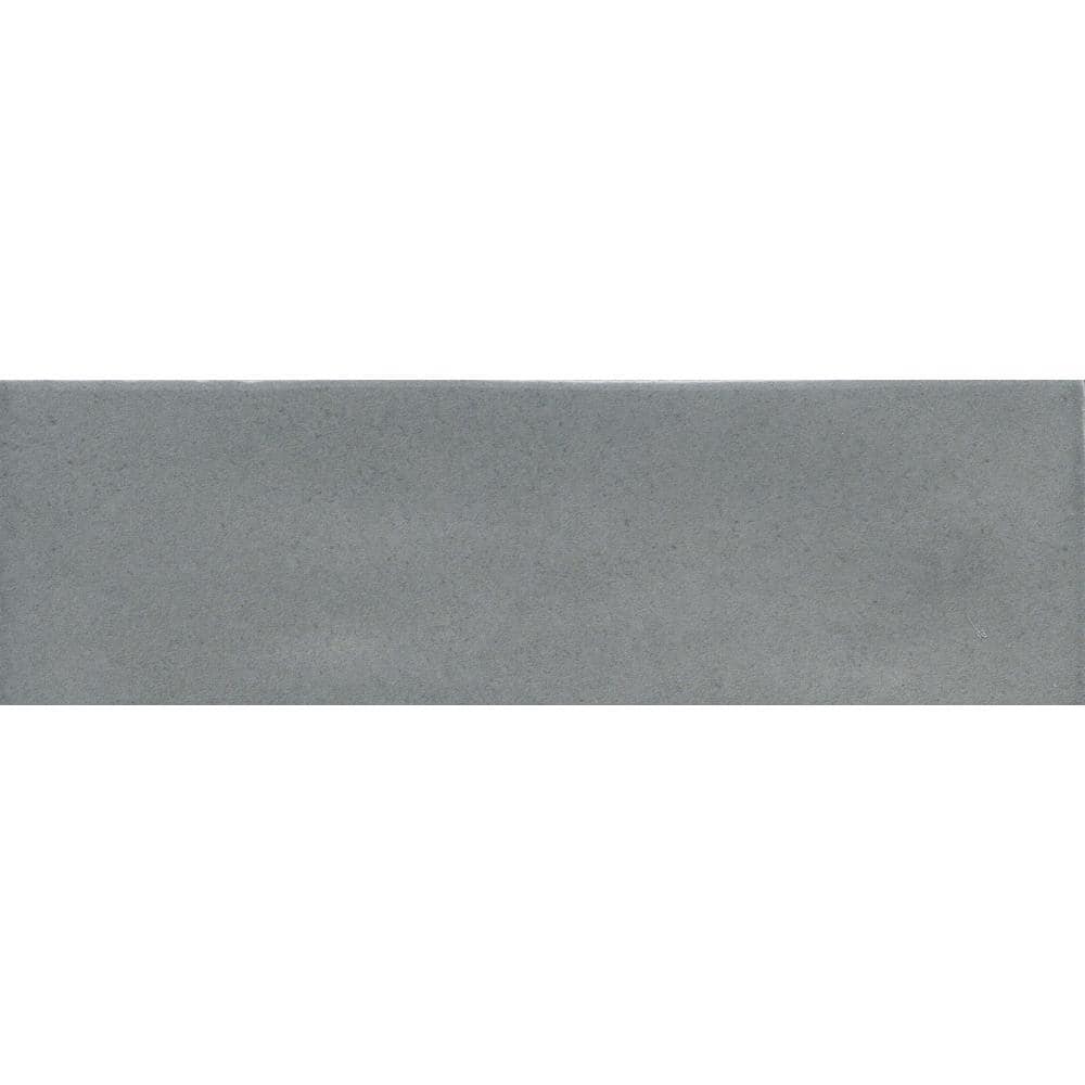 Passion 3" x 8" Glossy Gray Porcelain Wall Tile