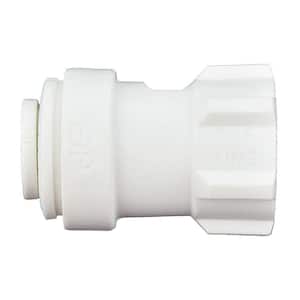 1/4 in. Polypropylene Push-to-Connect Female Compression Faucet Connector Fitting (10-Pack)