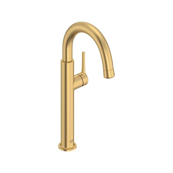 American Standard Studio S Single Handle Bar Faucet with Pull Down Spray Handle in Brushed Cool Sunrise
