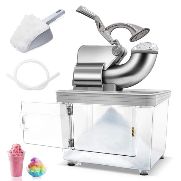1200 oz. Commercial Ice Crusher ETL Approved Stainless Steel Snow Cone Machine Dual Blades