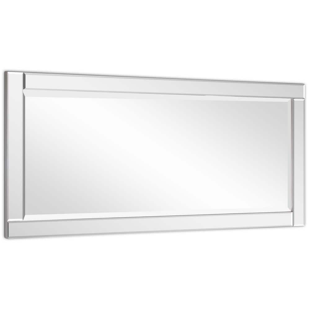 Moderno 24" x 54" Beveled Wood Frame Wall Mirror