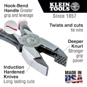 9 in. Aggressive Knurl Ironworker's Pliers
