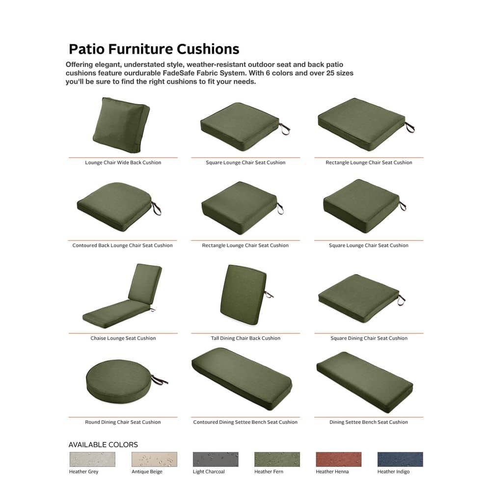 Montlake Water-Resistant Green Patio Bench Cushion