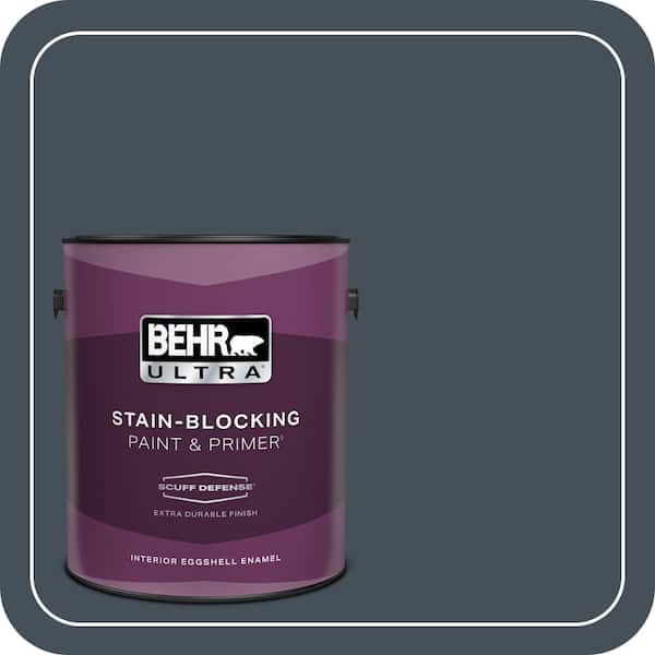BEHR ULTRA 1 gal. #PPF-48 Evening Storm Extra Durable Eggshell Enamel Interior Paint & Primer