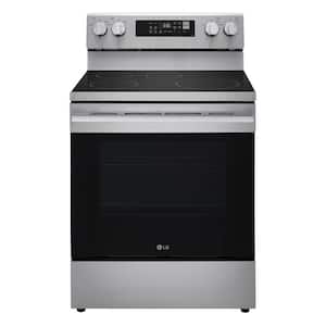 30 in. 6.3 cu. ft. Smart Wi-Fi Enabled Induction Range with ProBake Convection and EasyClean in Stainless Steel