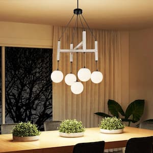 CLAXY 5-Light Grey No Decorative Accents Shaded Geometric