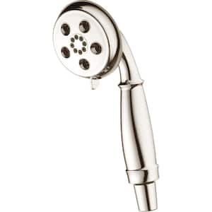 3-Spray Patterns Wall Mount Handheld Shower Head 1.75 GPM in Polished Nickel