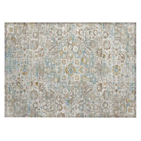 Chantille Machine Washable Indoor/Outdoor Abstract ACN2782 Ivory 3 ft. x 4 ft. Area Rug