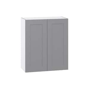 Bristol Painted Slate Gray Shaker Assembled Wall Kitchen Cabinet (30 in. W x 35 in. H x 14 in. D)