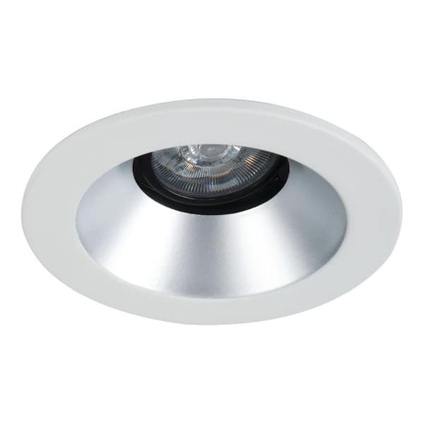 HALO 1440 Series 4 in. Haze Tiltable Conical Reflector with White Recessed Trim and White Flange