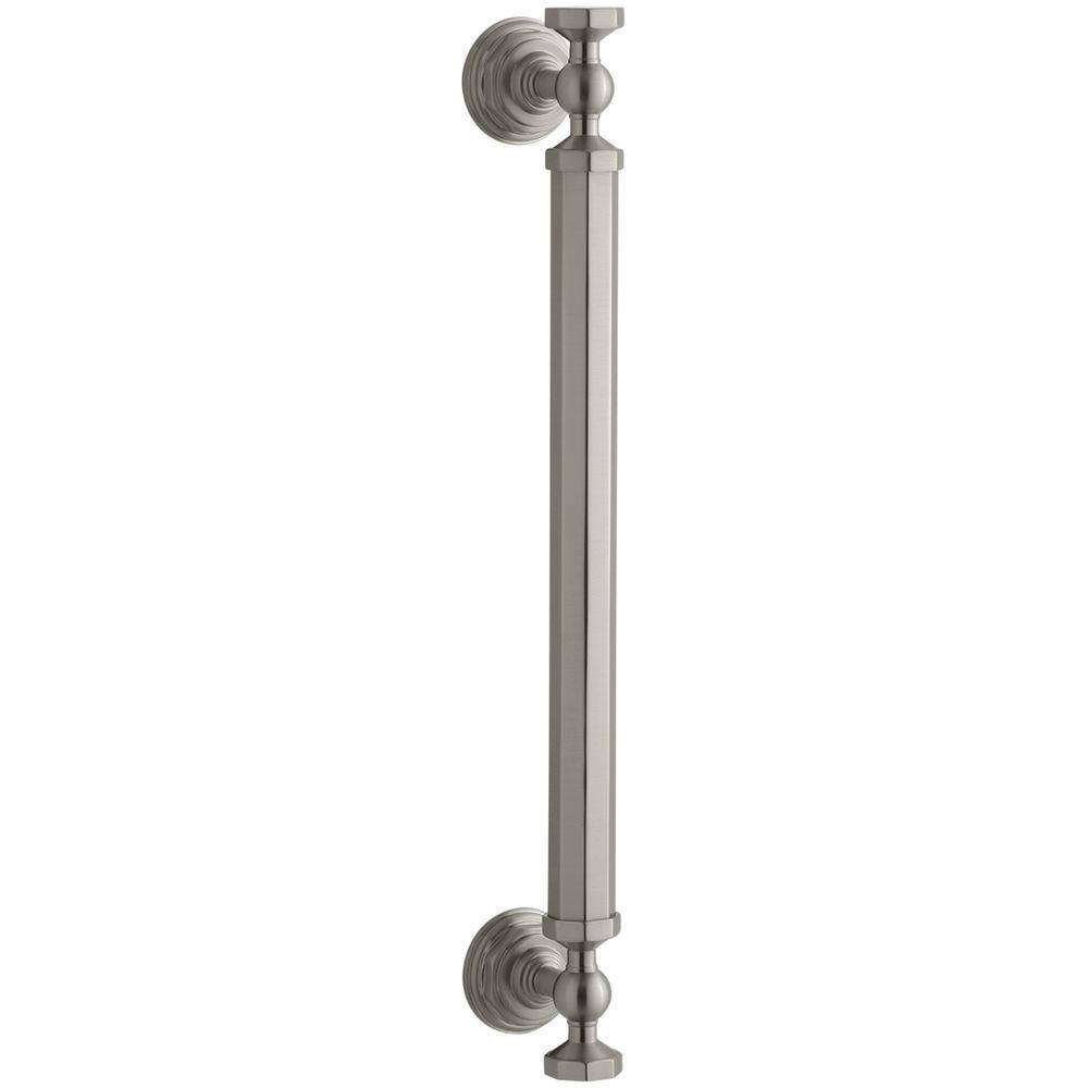 KOHLER Pinstripe 14 in. Shower Door Handle in Brushed Nickel K705768
