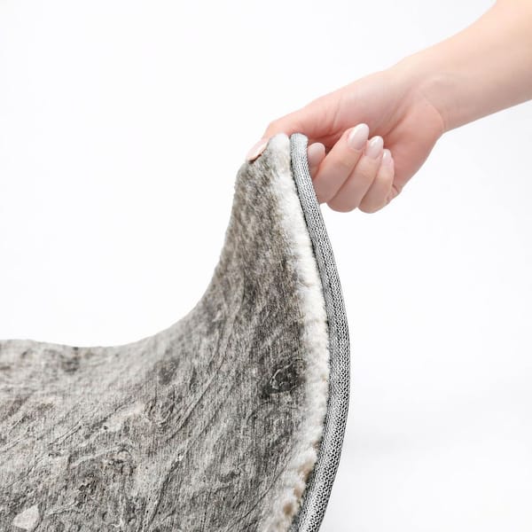 Dream Shag Premium Machine Washable Abstract ADS640 Gray 9 ft. x 12 ft. Area Rug