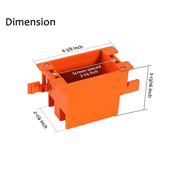 Vrbgify Single Gang Electrical Outlet Junction Box Old Work