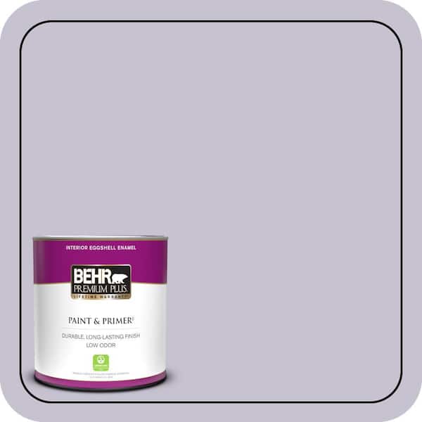 BEHR PREMIUM PLUS 1 qt. #ICC-44 Lavender Bouquet Eggshell Enamel Low Odor Interior Paint & Primer