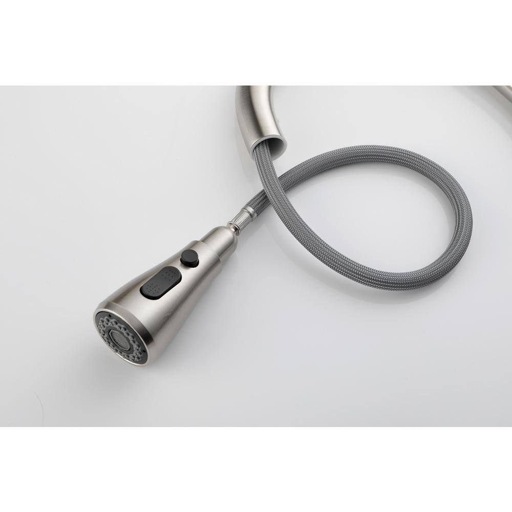 Brushed Nickel Stainless Steel Pull Down Kitchen Faucet
