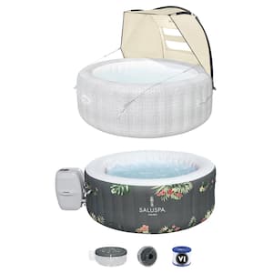 Aruba 3-Person AirJet Inflatable Hot Tub with Canopy Spa Accessory