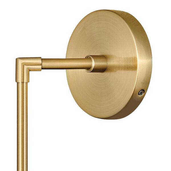 HINKLEY - Warby 8.0 in. 1-Light Heritage Brass Wall Sconce