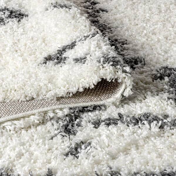 JONATHAN Y Mercer Shag Plush Tassel Moroccan Tribal Geometric