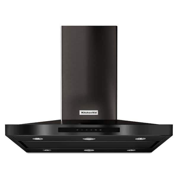 KitchenAid 36 in. Island Canopy Range Hood in PrintShield Black Stainless