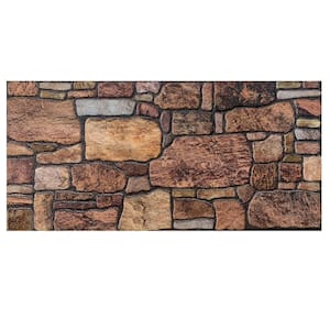 Dundee Deco 4/5 in. x 3-1/4 ft. x 1-3/5 ft. Brown Off-White Multi ...