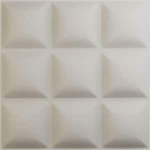 19 5/8 in. x 19 5/8 in. Classic EnduraWall Decorative 3D Wall Panel, Satin Blossom White (12-Pack for 32.04 Sq. Ft.)
