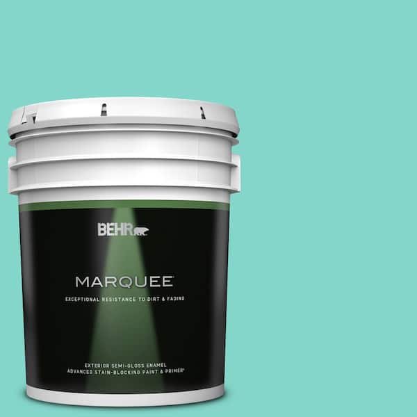 BEHR MARQUEE 5 gal. Home Decorators Collection #HDC-MD-09 Island Oasis Semi-Gloss Enamel Exterior Paint & Primer