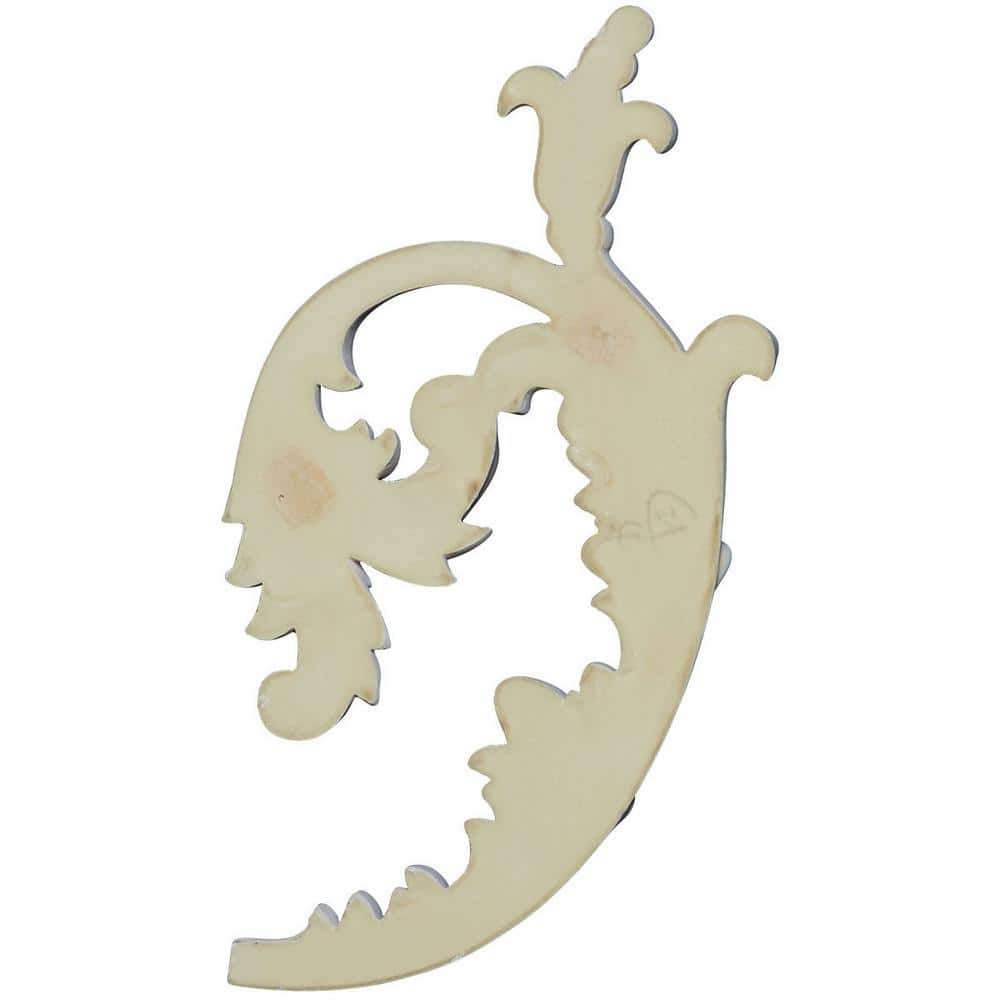 Lauren 12'' White Primed Urethane Onlay Scroll