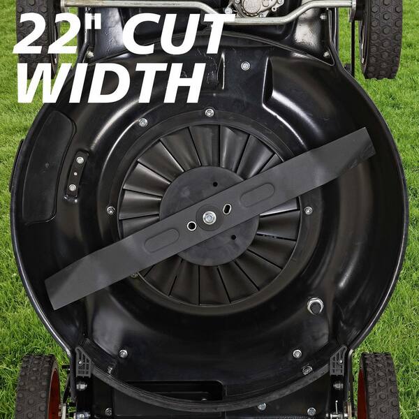 YARDMAX 22 in. 201 cc SELECT PACE 6 Speed CVT High Wheel FWD 3-in-1 Gas Walk Behind Self Propelled Lawn Mower