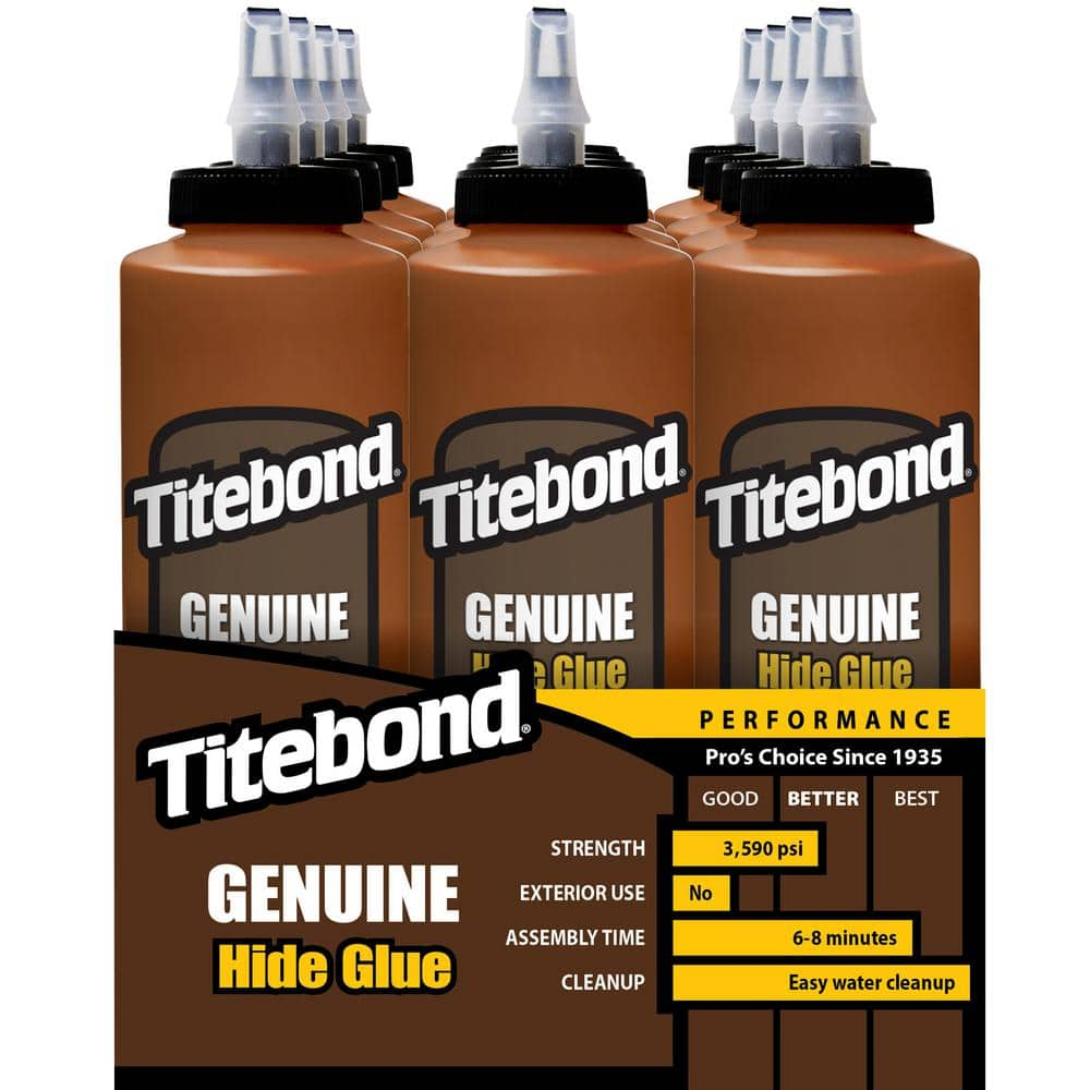 Titebond 16 oz. Amber Genuine Hide Glue (12-Pack) 5014 - The Home Depot