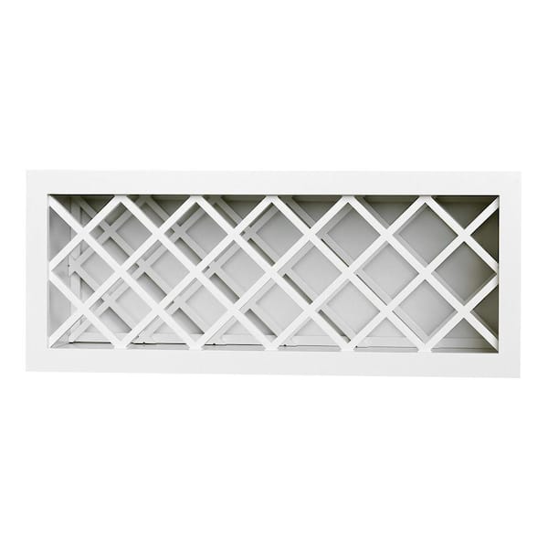Bremen Cabinetry Bremen Shaker Ready to Assemble 30x15x12 in. Wall Wine Rack in White