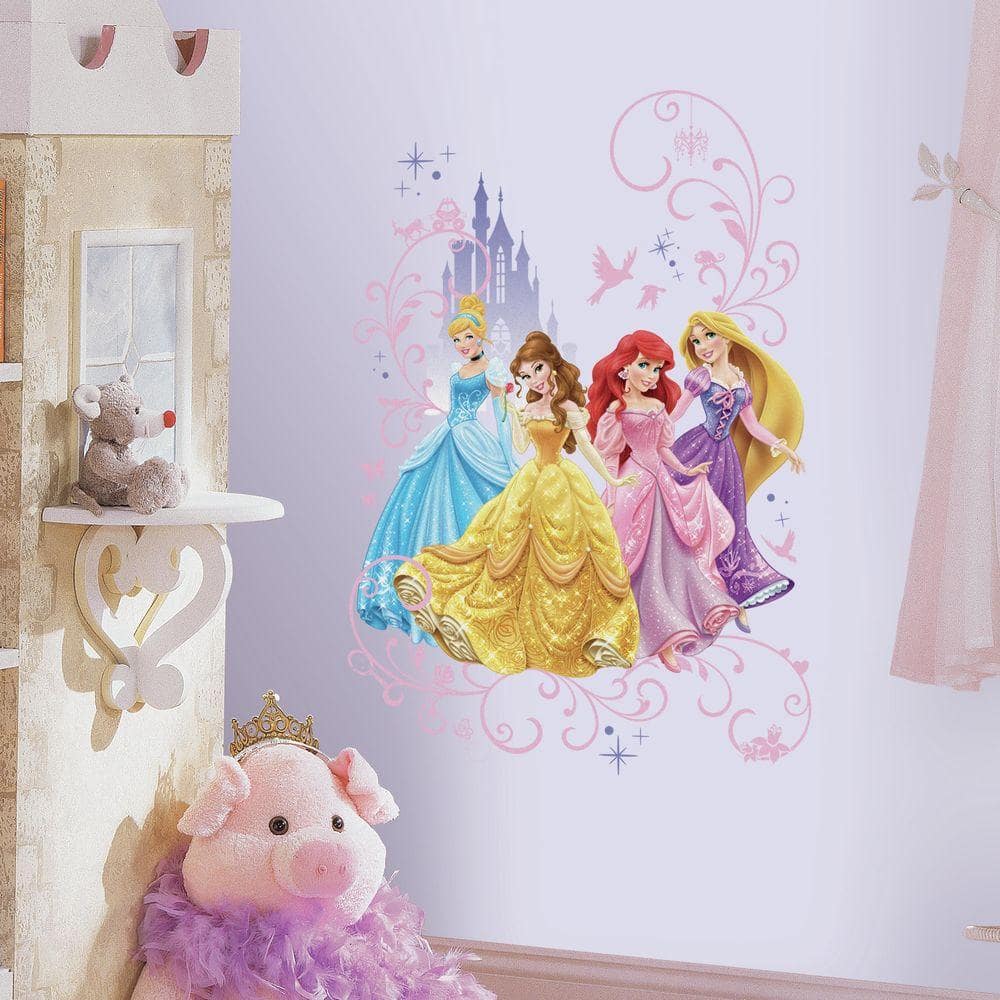 RoomMates RMK2199SCS Disney Princess Royal Debut Peel and Stick Wall Decals 