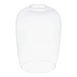 4 in. Clear Glass Wine Oval Pendant Lamp Shade with 2-1/4 in. Fitter