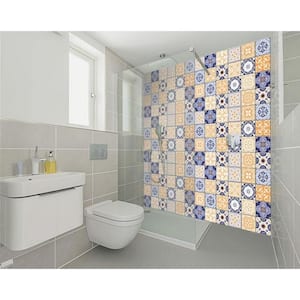 Amelia Yellow 5 in. x 5 in. Vinyl Peel and Stick Tile (4.17 sq. ft./Pack)