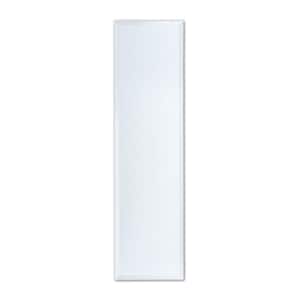 12 in. W x 48 in. H Frameless Full-Length Rectangular Beveled Edge Bathroom Vanity Mirror