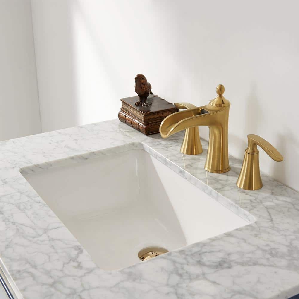 Royal Blue 30" Single Vanity with Carrara Marble Top