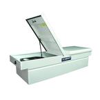 60 in White Steel Full Size Crossbed Truck Tool Box with mounting hardware and keys included