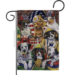 13 in. x 18.5 in. Hero Helpers Dog Garden Flag Double-Sided Readable Both Sides Animals Decorative