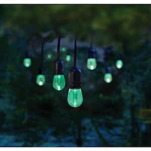 Outdoor/Indoor 12-Light 24 ft. Integrated LED String Light with Color Changing Bulbs (3-Pack)