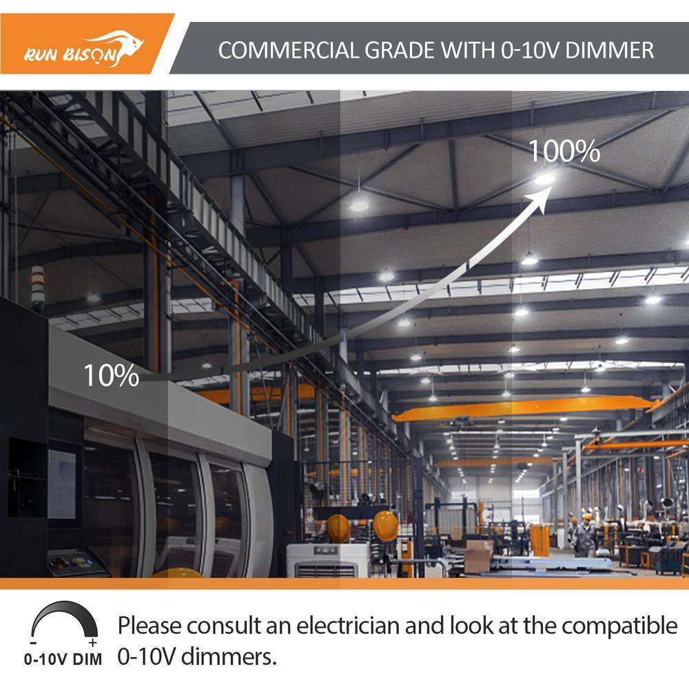 Dimmable Aluminum UFO LED High Bay Ceiling Light