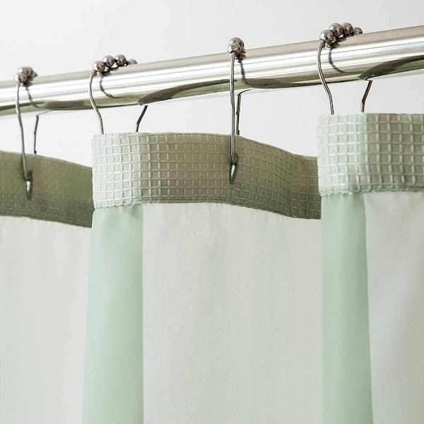 Dainty Home Hotel Complete 72 In Sage, Three’s Company Shower Curtain