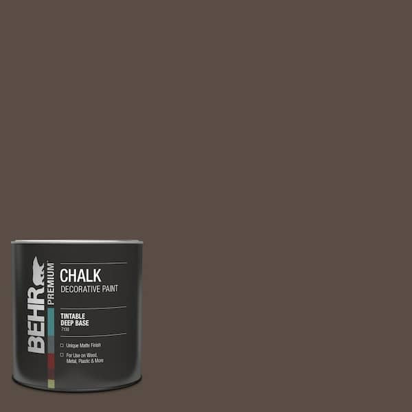 BEHR PREMIUM 1 qt. #PPU5-19 Dark Truffle Interior Chalk Decorative Paint